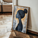 Portrait 106 Canvas Art 60 x 40 cm / Black