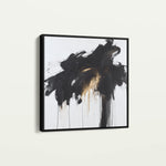 Abstract 1060 Canvas Art 60 x 60 cm / Black