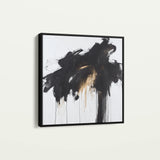 Abstract 1060 Canvas Art 60 x 60 cm / Black