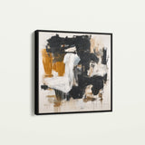 Abstract 1061 Canvas Art 60 x 60 cm / Black