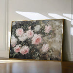 Floral 1061 Canvas Art 60 x 40 cm / Black