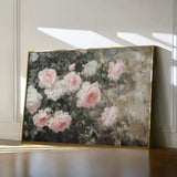 Floral 1061 Canvas Art 60 x 40 cm / Black
