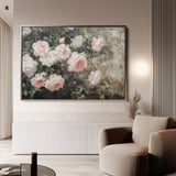 Floral 1061 Canvas Art 60 x 40 cm / Black
