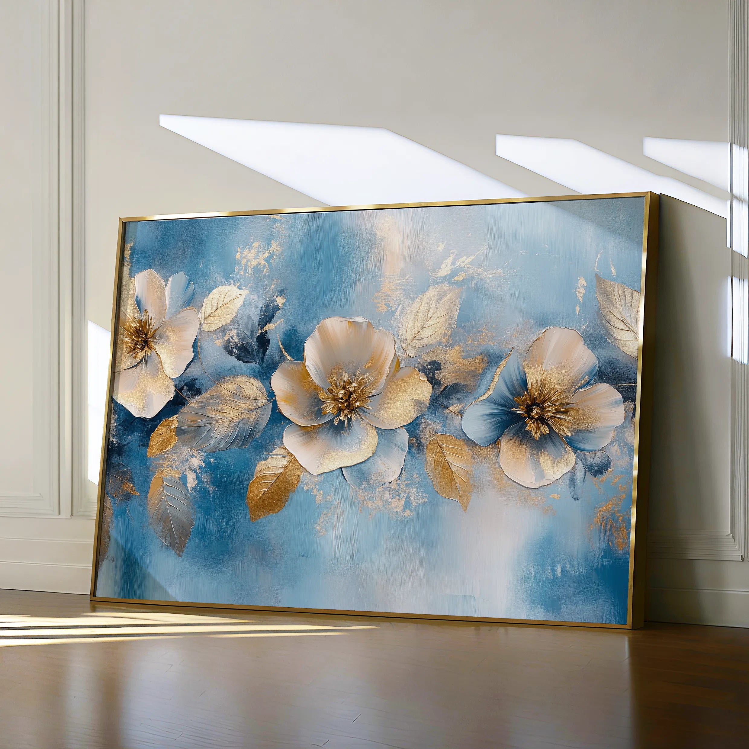 Floral 1062 Canvas Art 60 x 40 cm / Black
