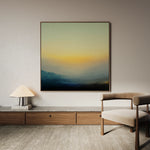 Abstract 1063 Canvas Art 60 x 60 cm / Black