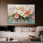 Floral 1063 Canvas Art 60 x 40 cm / Black