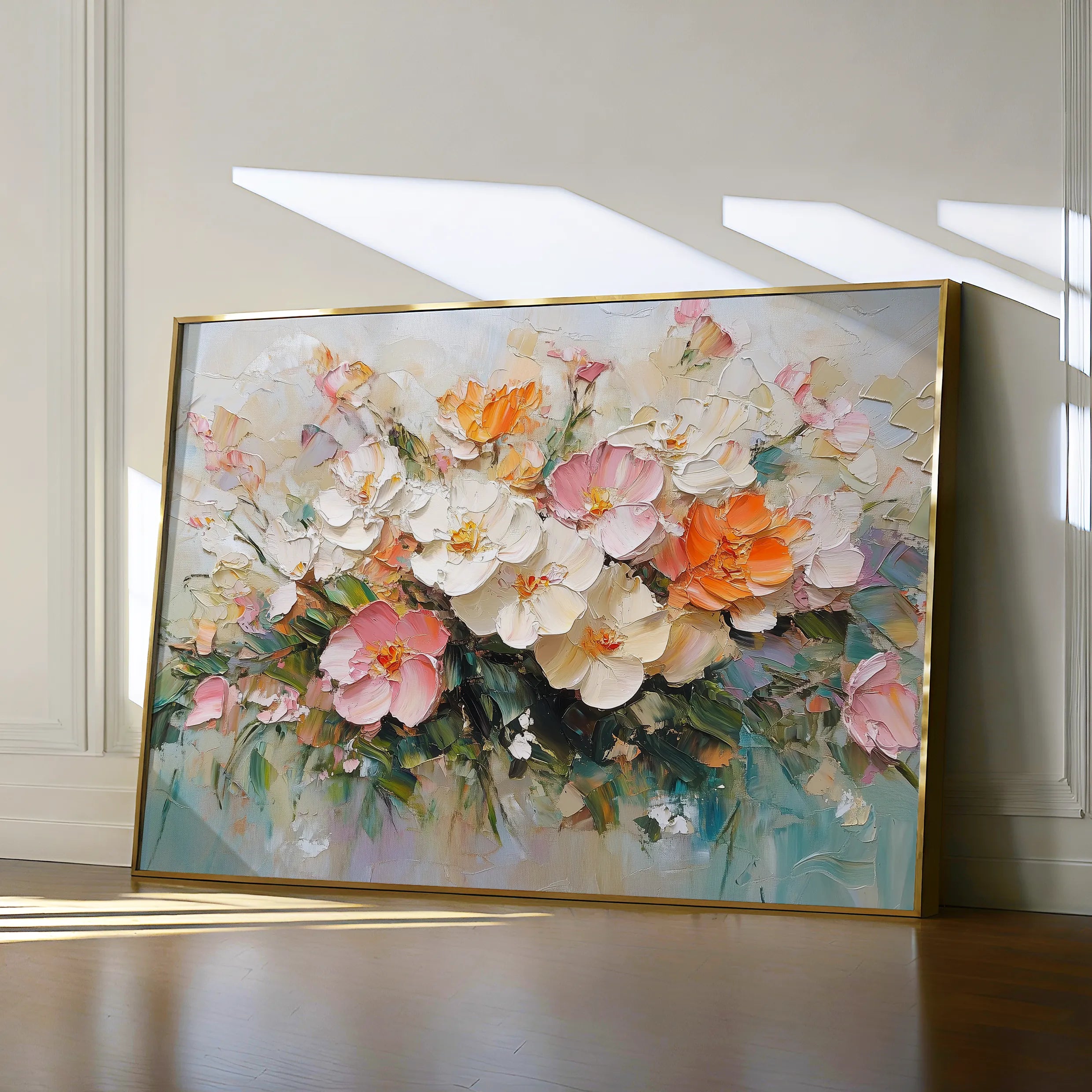 Floral 1063 Canvas Art 60 x 40 cm / Black