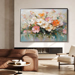 Floral 1063 Canvas Art 60 x 40 cm / Black