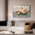 Floral 1063 Canvas Art 60 x 40 cm / Black