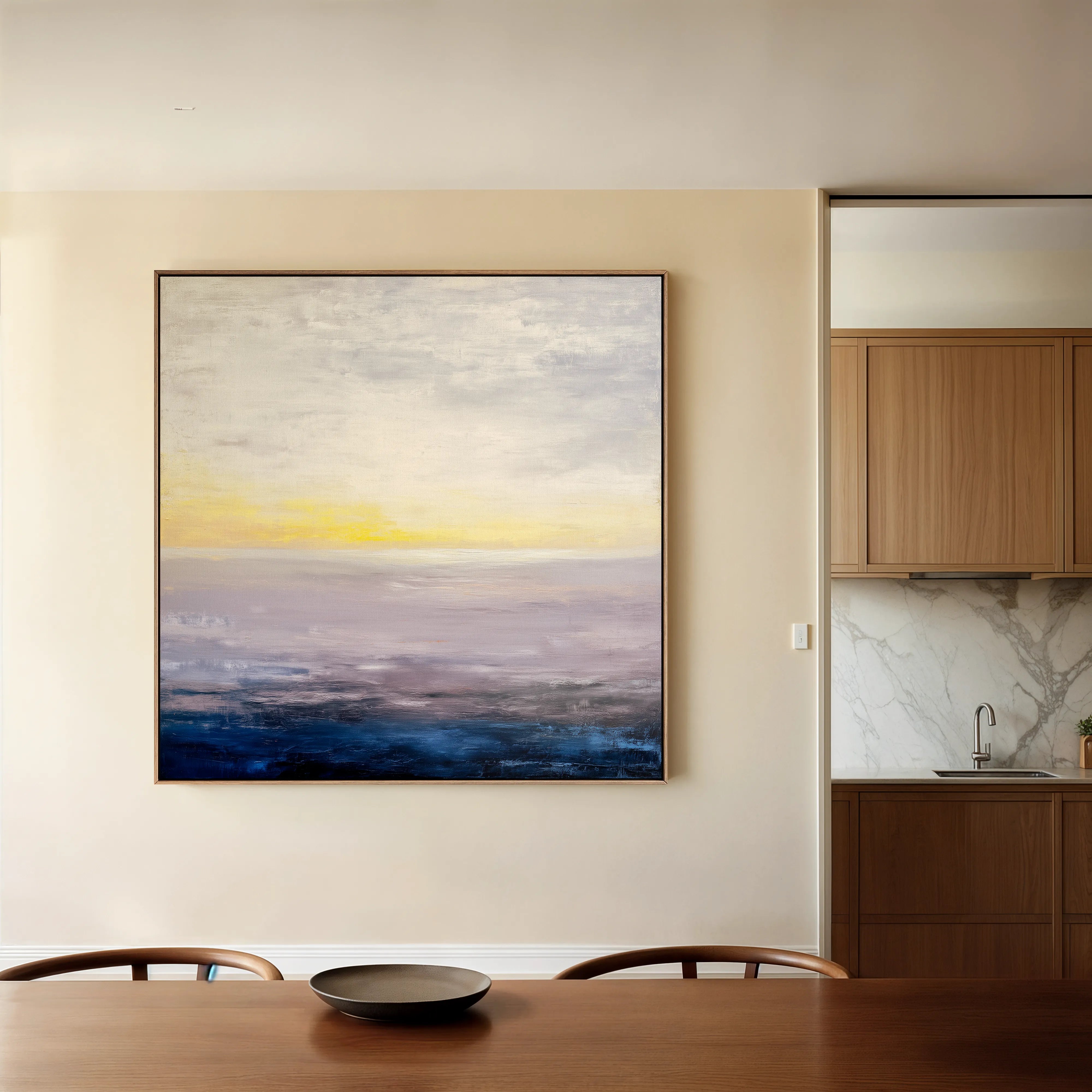 Abstract 1064 Canvas Art 60 x 60 cm / Black
