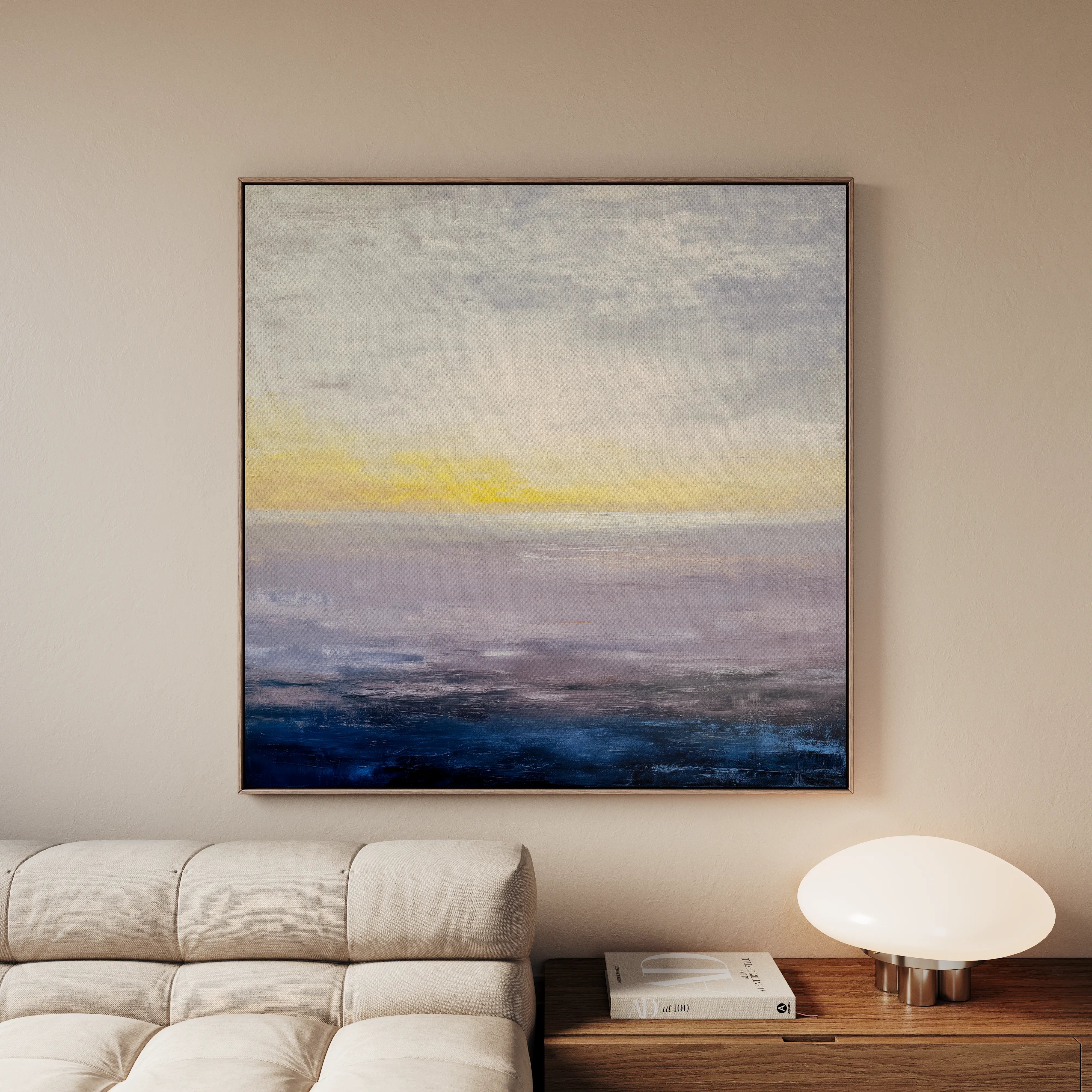 Abstract 1064 Canvas Art 60 x 60 cm / Black