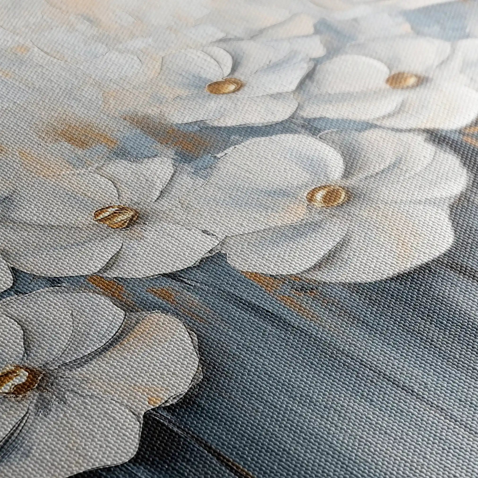 Floral 1064 Canvas Art 60 x 40 cm / Black
