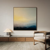 Abstract 1065 Canvas Art 60 x 60 cm / Black