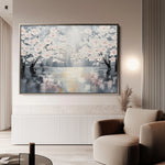Floral 1065 Canvas Art 60 x 40 cm / Black