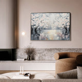 Floral 1065 Canvas Art 60 x 40 cm / Black