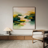 Abstract 1066 Canvas Art 60 x 60 cm / Black