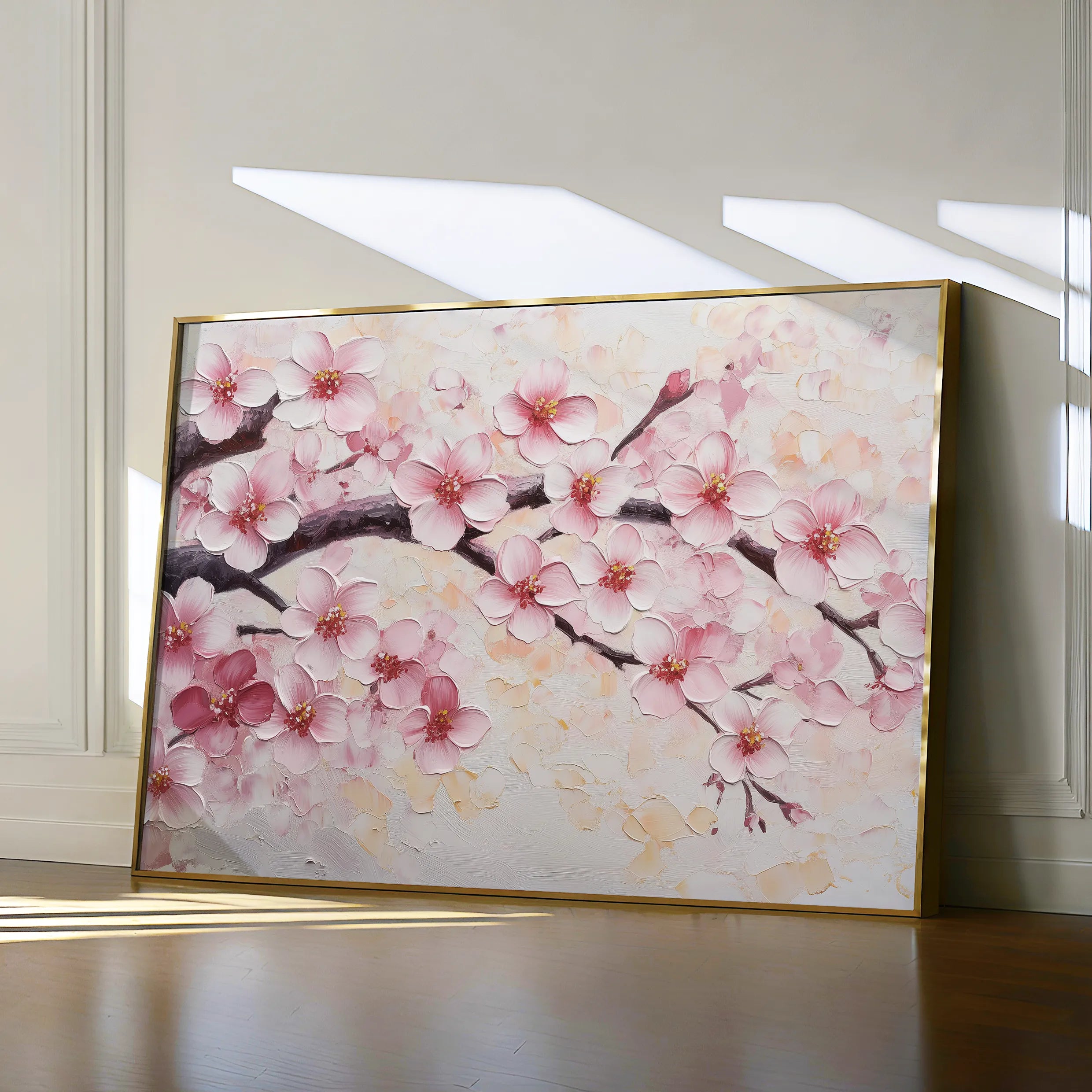 Floral 1066 Canvas Art 60 x 40 cm / Black