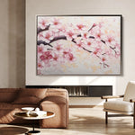 Floral 1066 Canvas Art 60 x 40 cm / Black