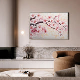 Floral 1066 Canvas Art 60 x 40 cm / Black