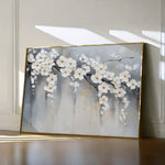 Floral 1067 Canvas Art 60 x 40 cm / Black