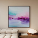 Abstract 1069 Canvas Art 60 x 60 cm / Black