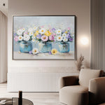 Floral 1069 Canvas Art 60 x 40 cm / Black