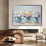 Floral 1069 Canvas Art 60 x 40 cm / Black