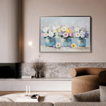 Floral 1069 Canvas Art 60 x 40 cm / Black