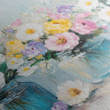 Floral 1069 Canvas Art 60 x 40 cm / Black