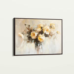 Floral 107 Canvas Art 60 x 40 cm / Black