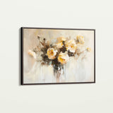 Floral 107 Canvas Art 60 x 40 cm / Black
