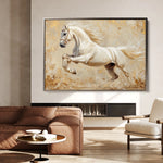 Horses 107 Canvas Art 60 x 40 cm / Black