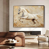 Horses 107 Canvas Art 60 x 40 cm / Black