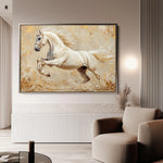 Horses 107 Canvas Art 60 x 40 cm / Black
