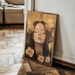 Portrait 107 Canvas Art 60 x 40 cm / Black