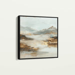 Abstract 1072 Canvas Art 60 x 60 cm / Black