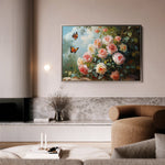 Floral 1072 Canvas Art 60 x 40 cm / Black