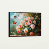 Floral 1072 Canvas Art 60 x 40 cm / Black