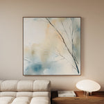 Abstract 1073 Canvas Art 60 x 60 cm / Black