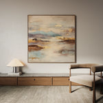 Abstract 1074 Canvas Art 60 x 60 cm / Black