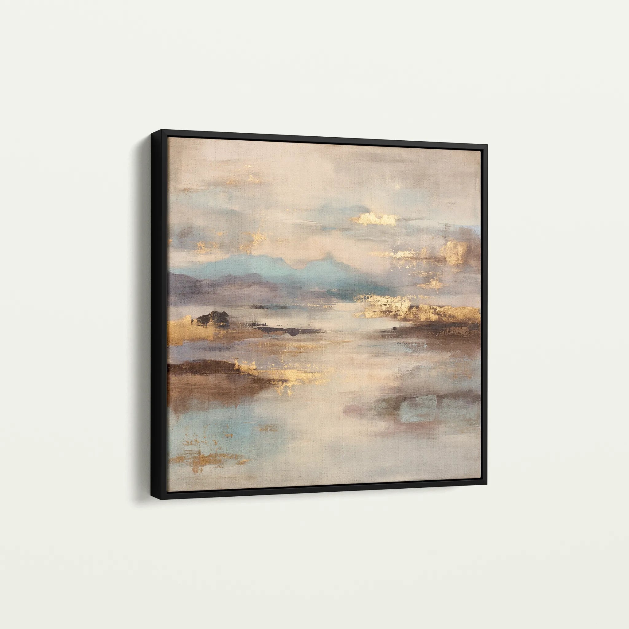 Abstract 1074 Canvas Art 60 x 60 cm / Black