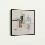 Abstract 1076 Canvas Art 60 x 60 cm / Black
