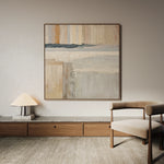 Abstract 1077 Canvas Art 60 x 60 cm / Black