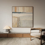 Abstract 1077 Canvas Art 60 x 60 cm / Black