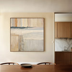 Abstract 1077 Canvas Art 60 x 60 cm / Black
