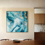 Abstract 1078 Canvas Art 60 x 60 cm / Black