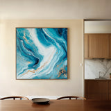 Abstract 1079 Canvas Art 60 x 60 cm / Black