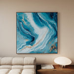 Abstract 1079 Canvas Art 60 x 60 cm / Black