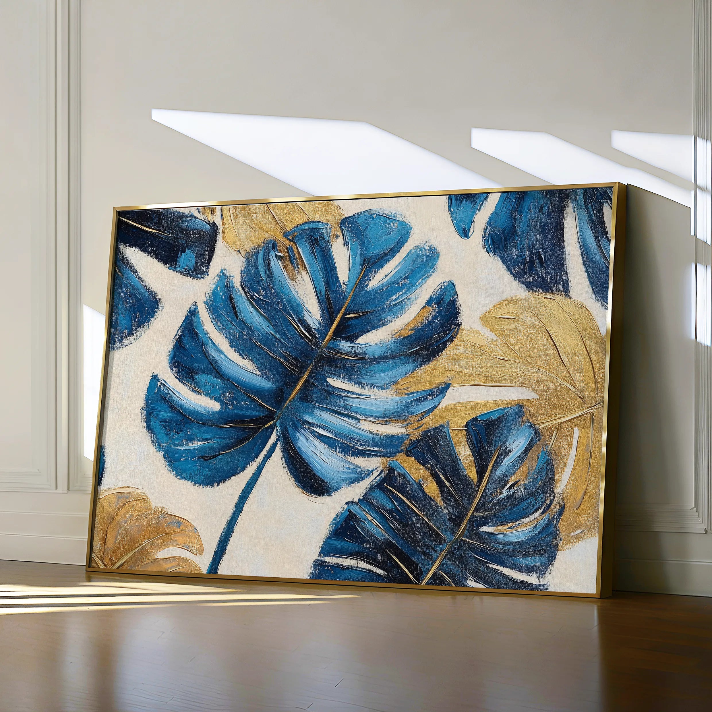 Floral 1079 Canvas Art 60 x 40 cm / Black