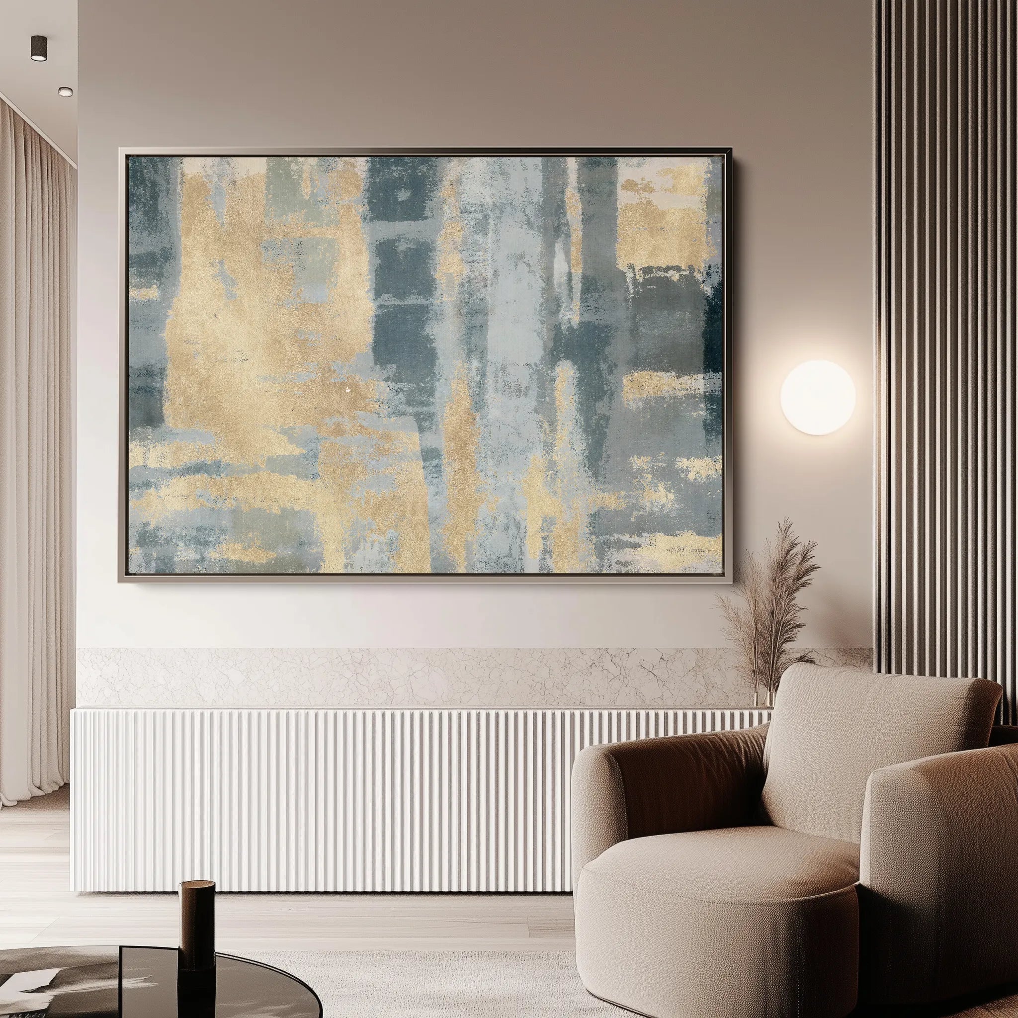 Abstract 108 Canvas Art 60 x 40 cm / Black